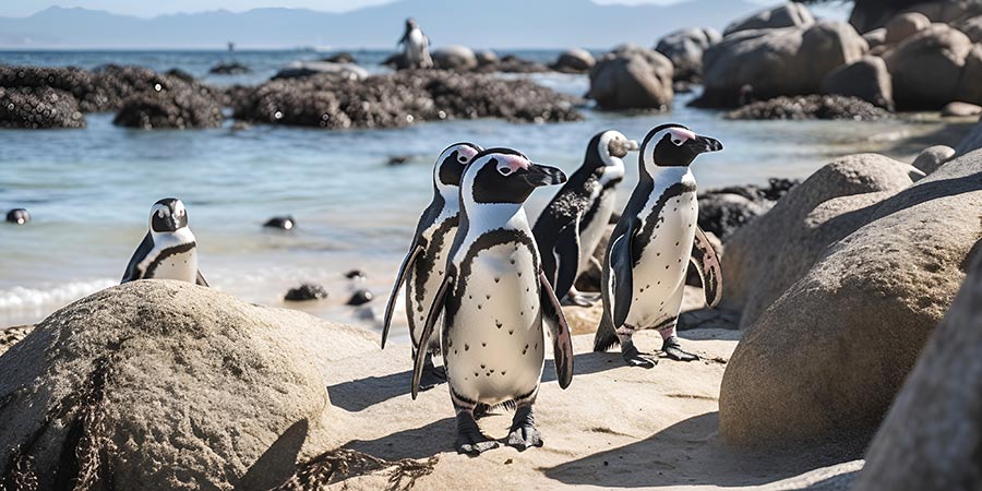 Meeting the penguins of Boulders Bay, Cape Town