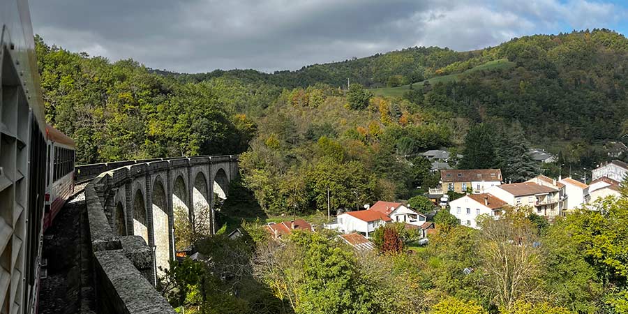 View of Catalonia from The Little Red Train