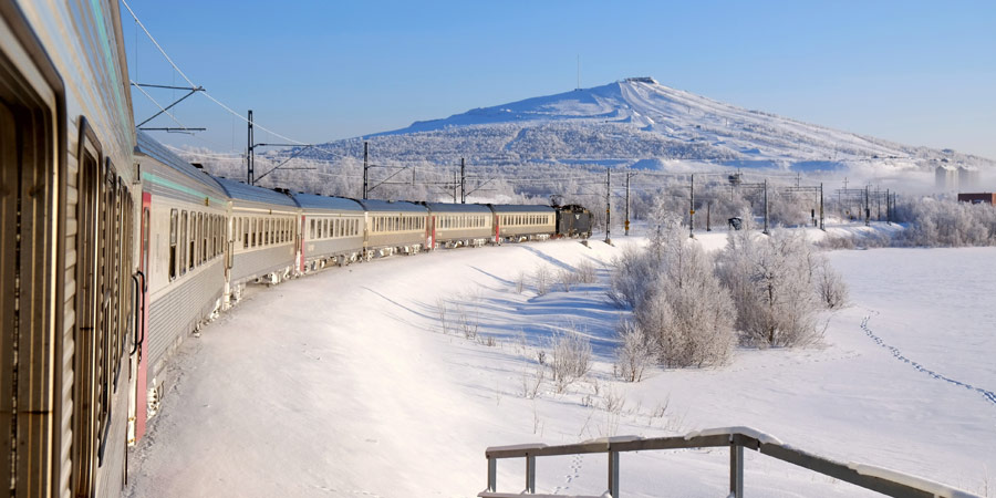 Crossing into Swedish Lapland on the ‘Arctic Train’