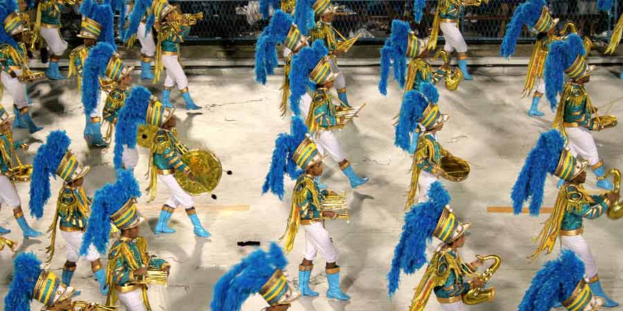 Experience the thrilling Rio Carnival from grandstand seats